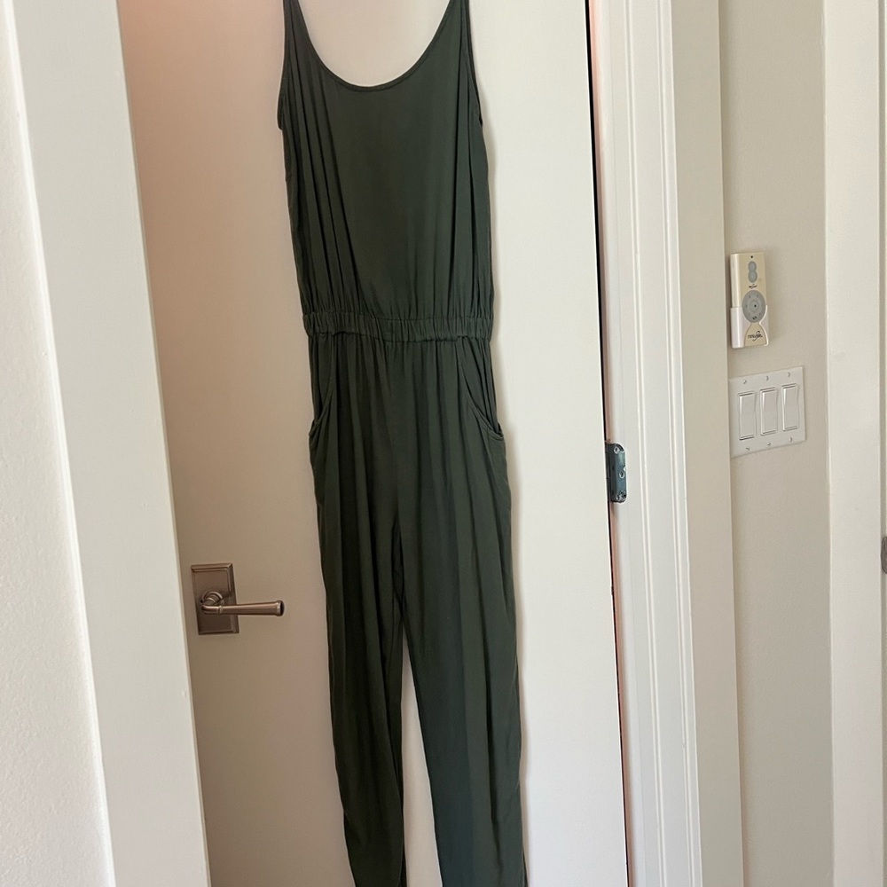 Mikoh Size 2 Olive Green Cotton Romper / Jumpsuit